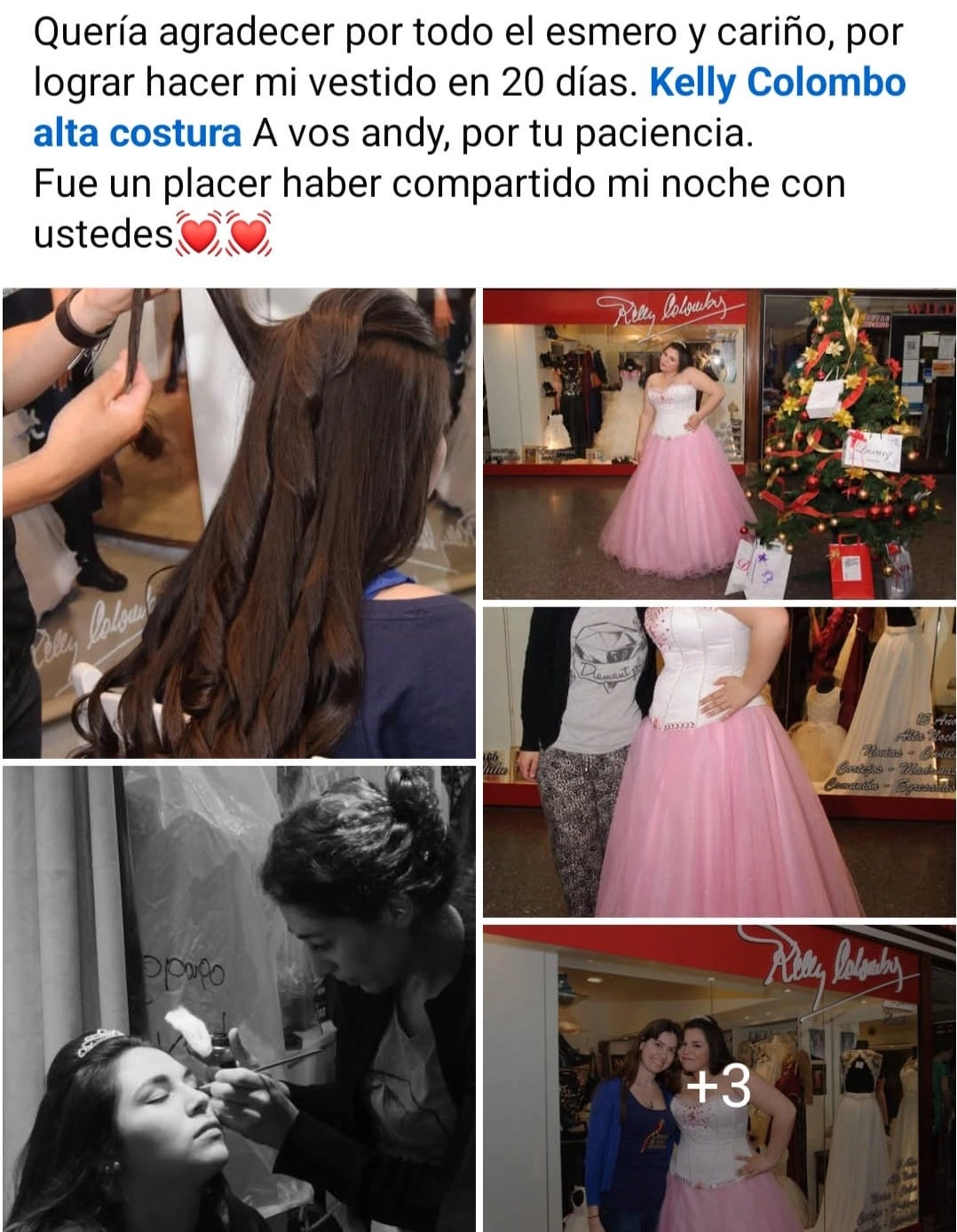 Mensaje de agradecimiento de una clienta de Kelly Colombo, imagen 17